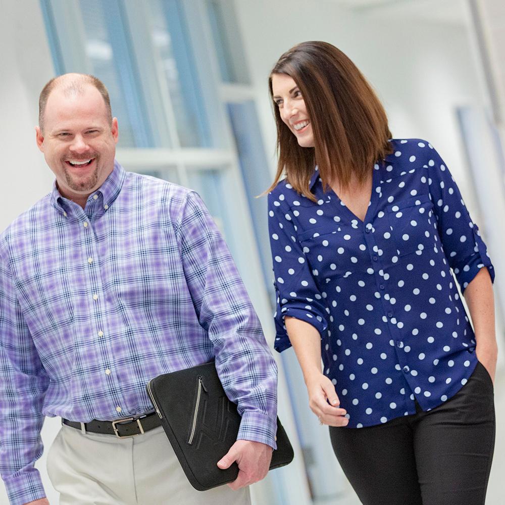 Students walking to class